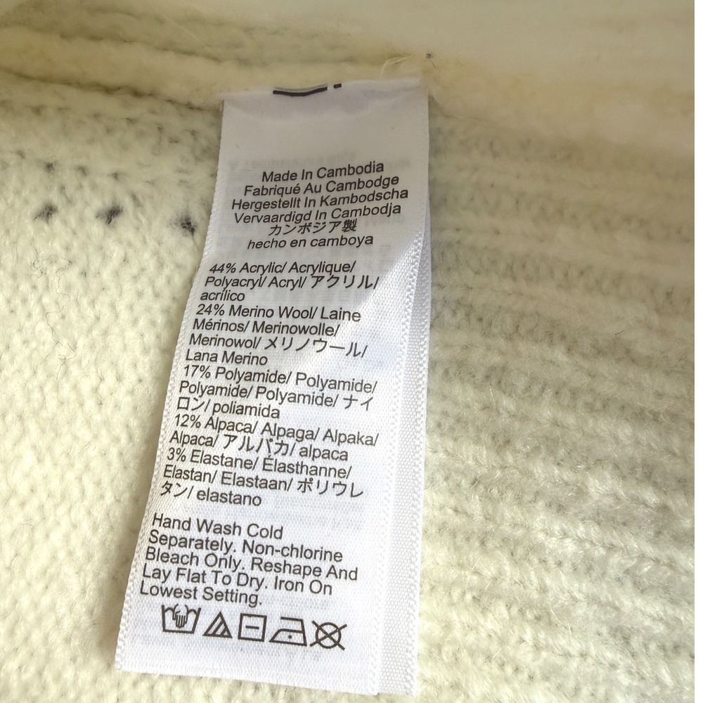 J CREW Relaxed crewneck pullover sweater NWT XXS ivory - Picture 5 of 8